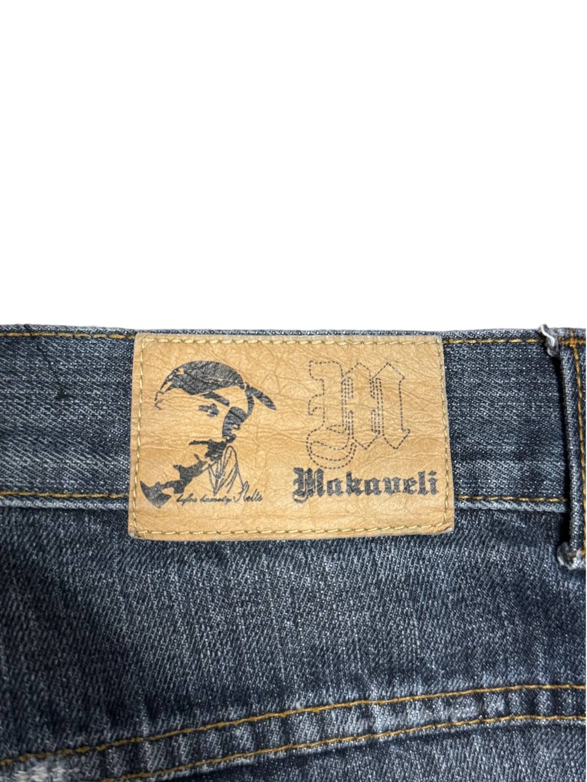 [V1066] Vintage y2k Makaveli blaue baggy jeans