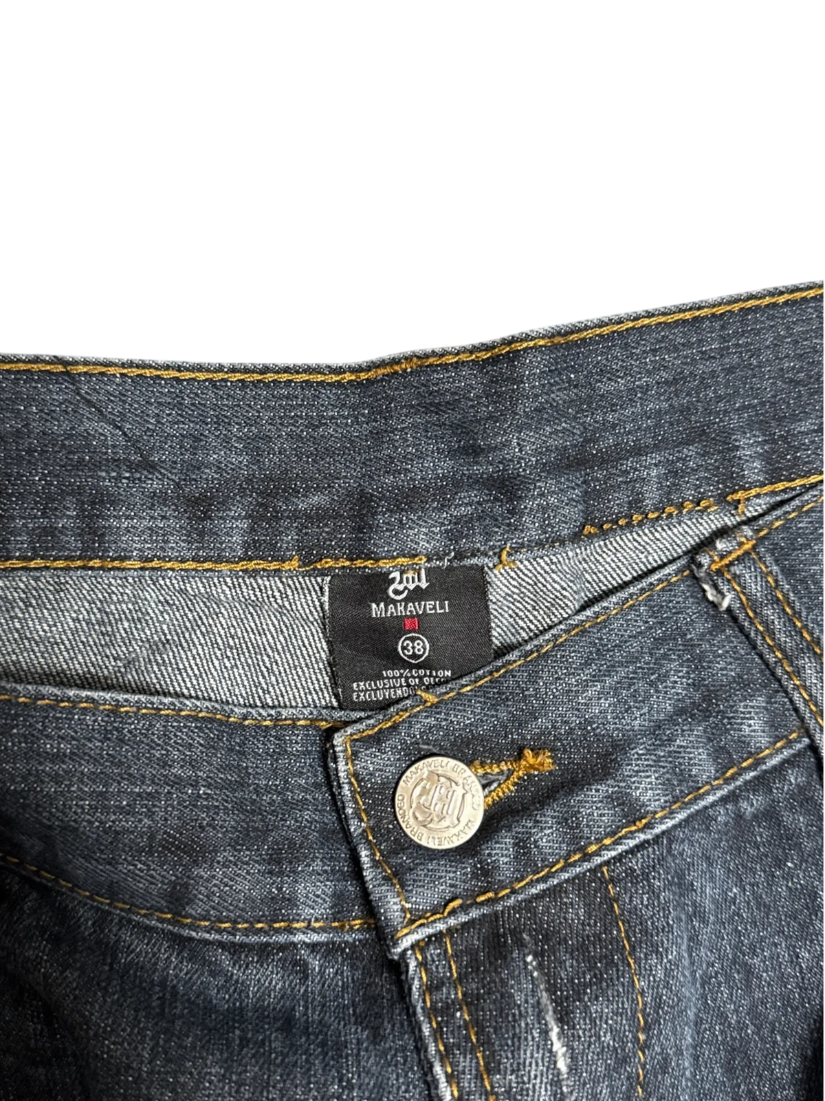 [V1066] Vintage y2k Makaveli blaue baggy jeans
