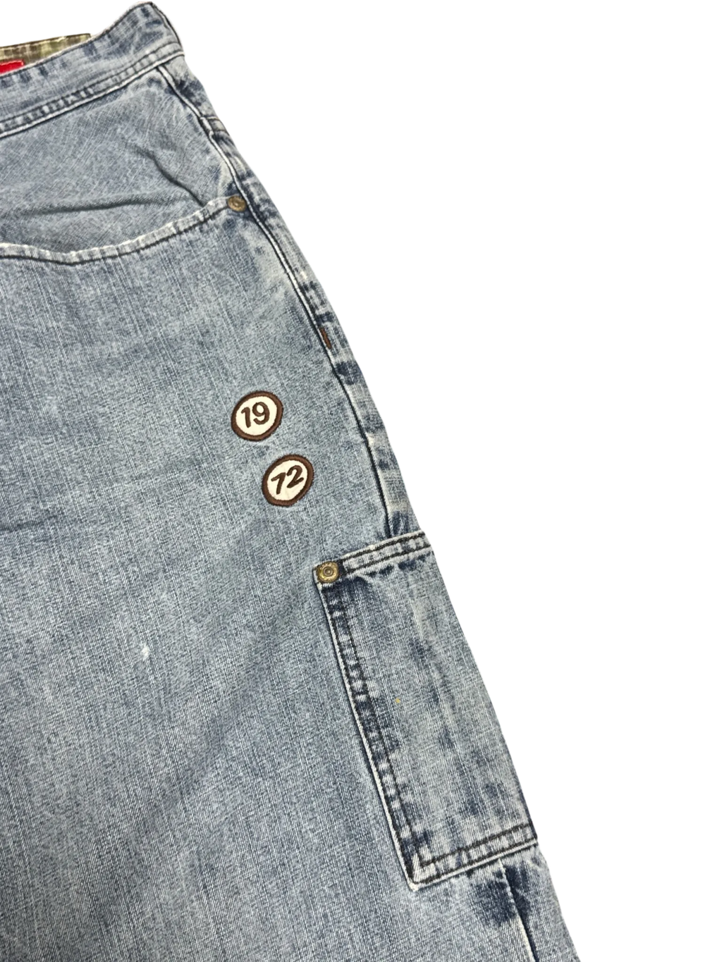 [V1068de] Vintage y2k Ecko blaue baggy jeans (Rocker Jean)