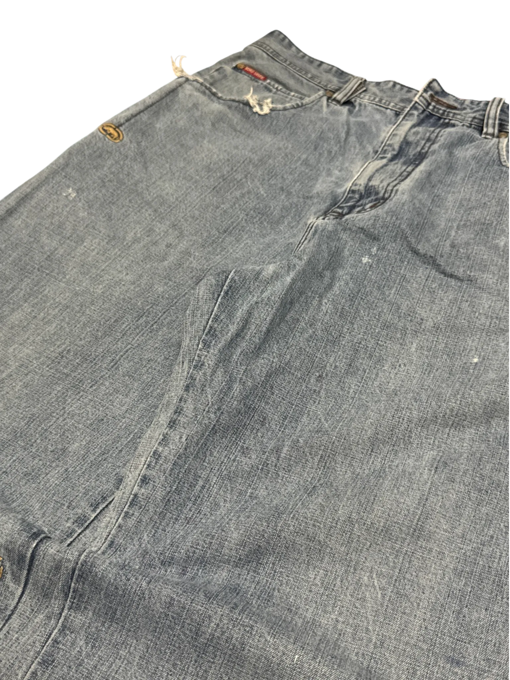 [V1068de] Vintage y2k Ecko blaue baggy jeans (Rocker Jean)