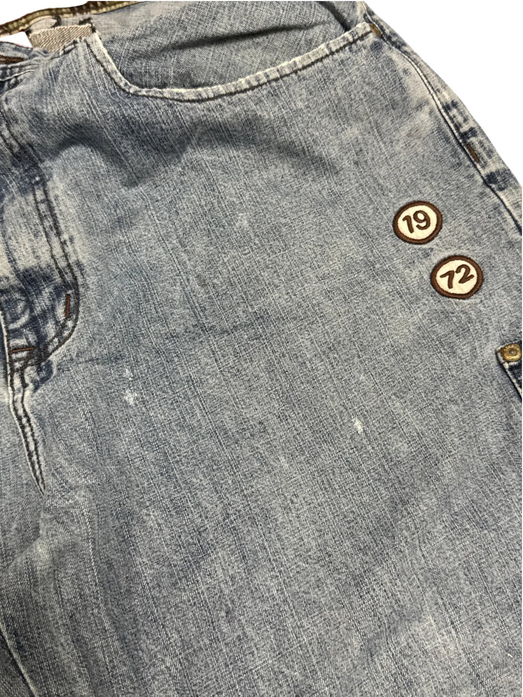 [V1068de] Vintage y2k Ecko blaue baggy jeans (Rocker Jean)