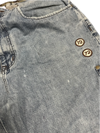 [V1068de] Vintage y2k Ecko blaue baggy jeans (Rocker Jean)