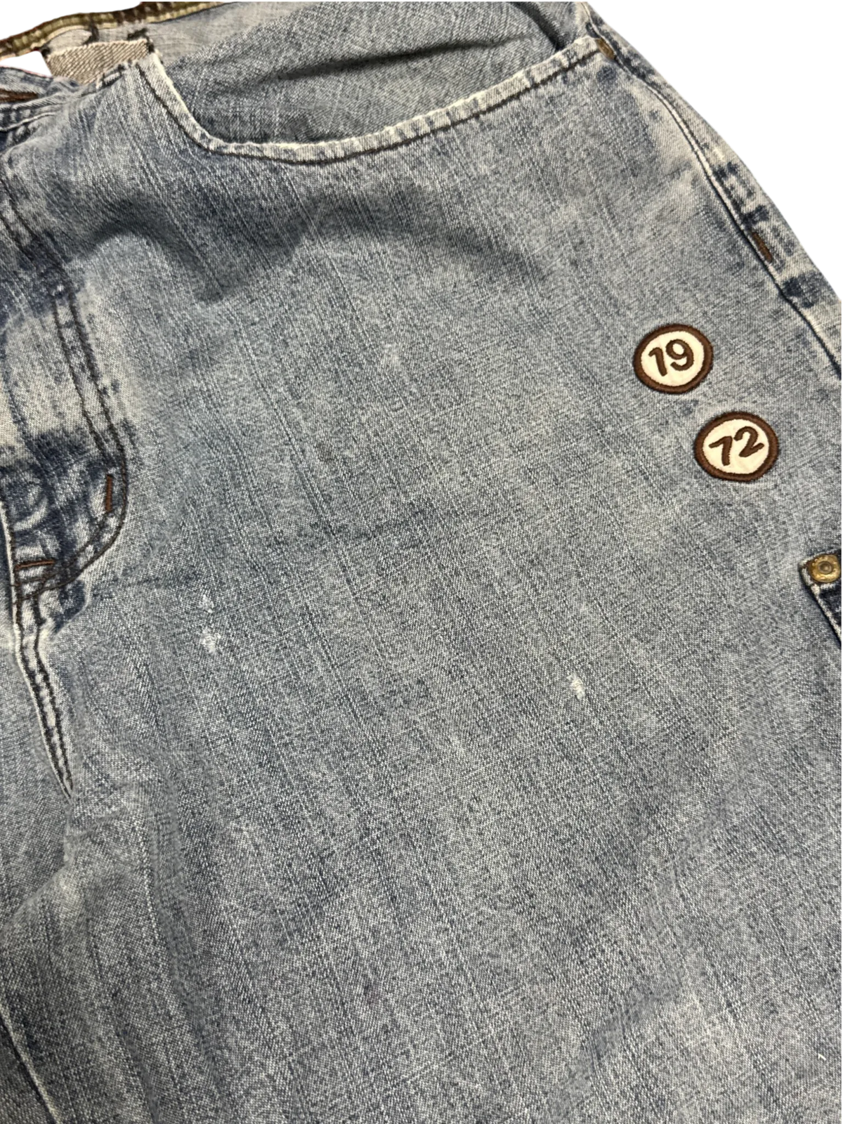 [V1068de] Vintage y2k Ecko blaue baggy jeans (Rocker Jean)