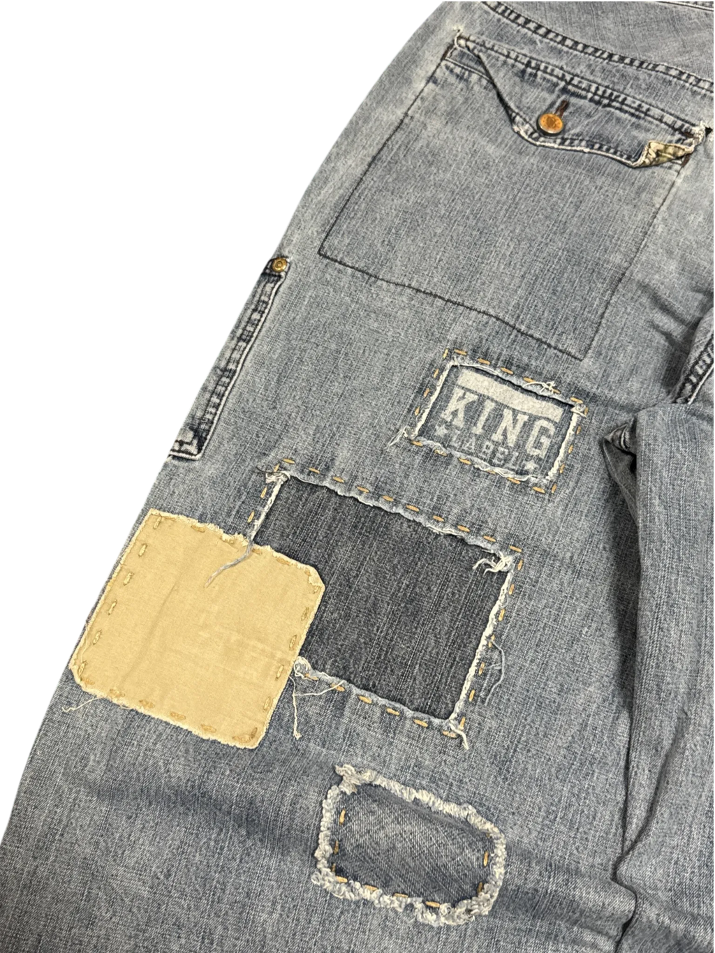[V1068de] Vintage y2k Ecko blaue baggy jeans (Rocker Jean)