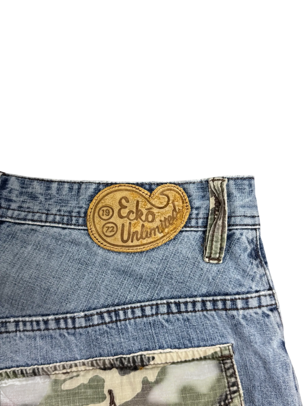 [V1068de] Vintage y2k Ecko blaue baggy jeans (Rocker Jean)