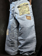 [V1068de] Vintage y2k Ecko blaue baggy jeans (Rocker Jean)