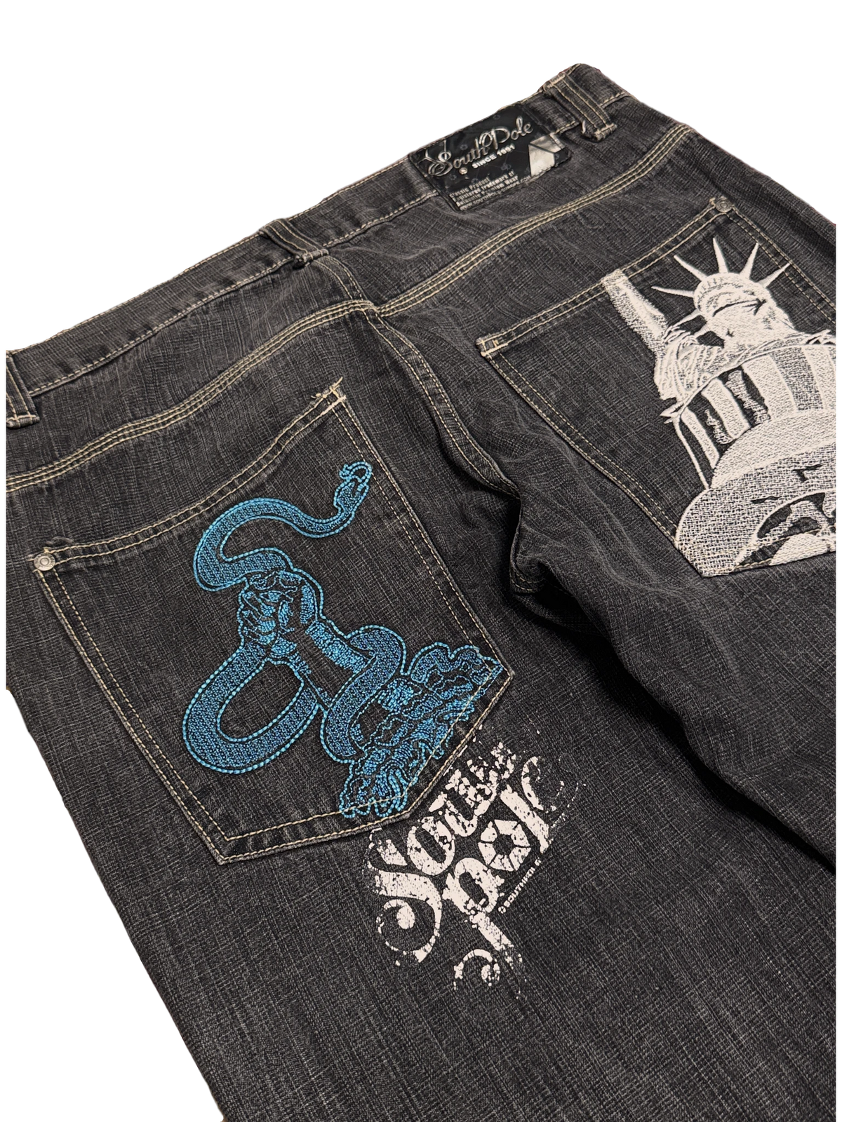 [V1069] Vintage y2k Southpole marineblaue baggy jeans