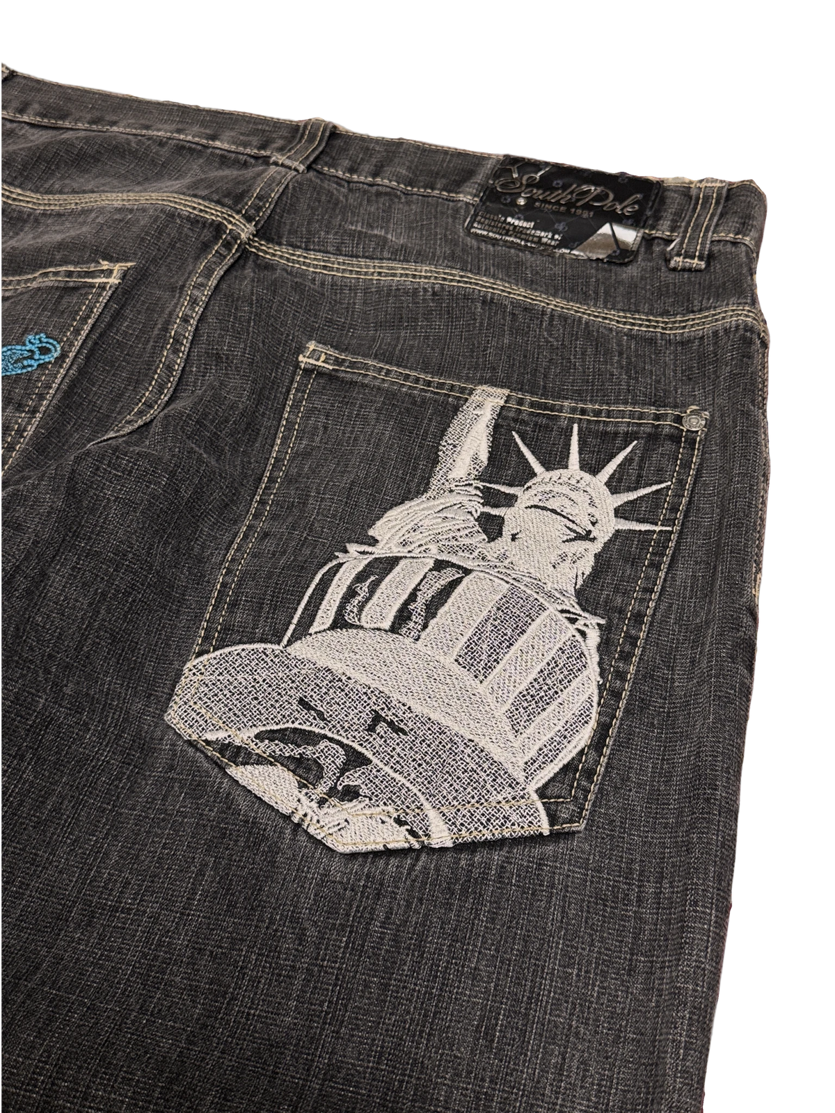 [V1069] Vintage y2k Southpole marineblaue baggy jeans
