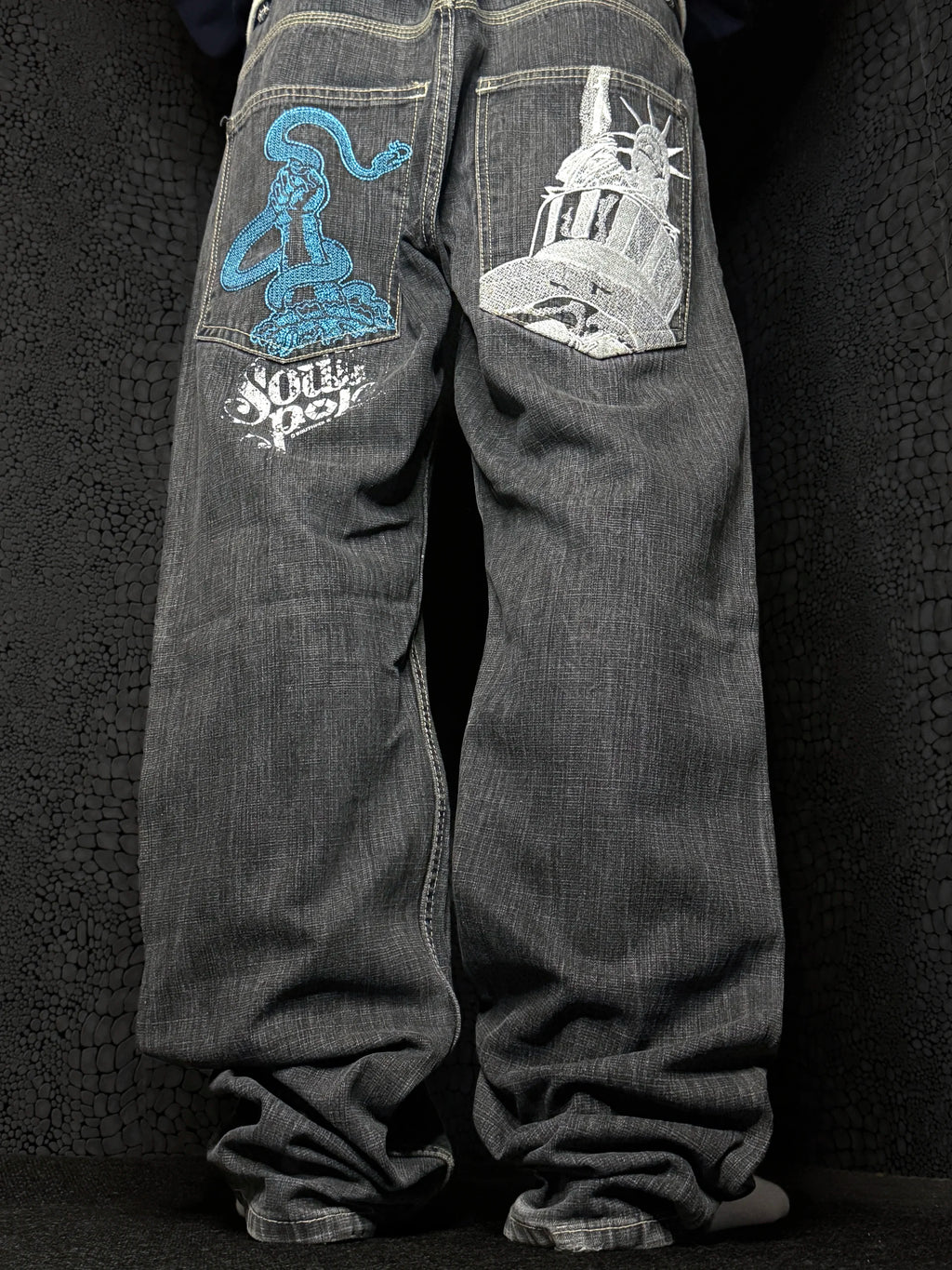 [V1069] Vintage y2k Southpole marineblaue baggy jeans