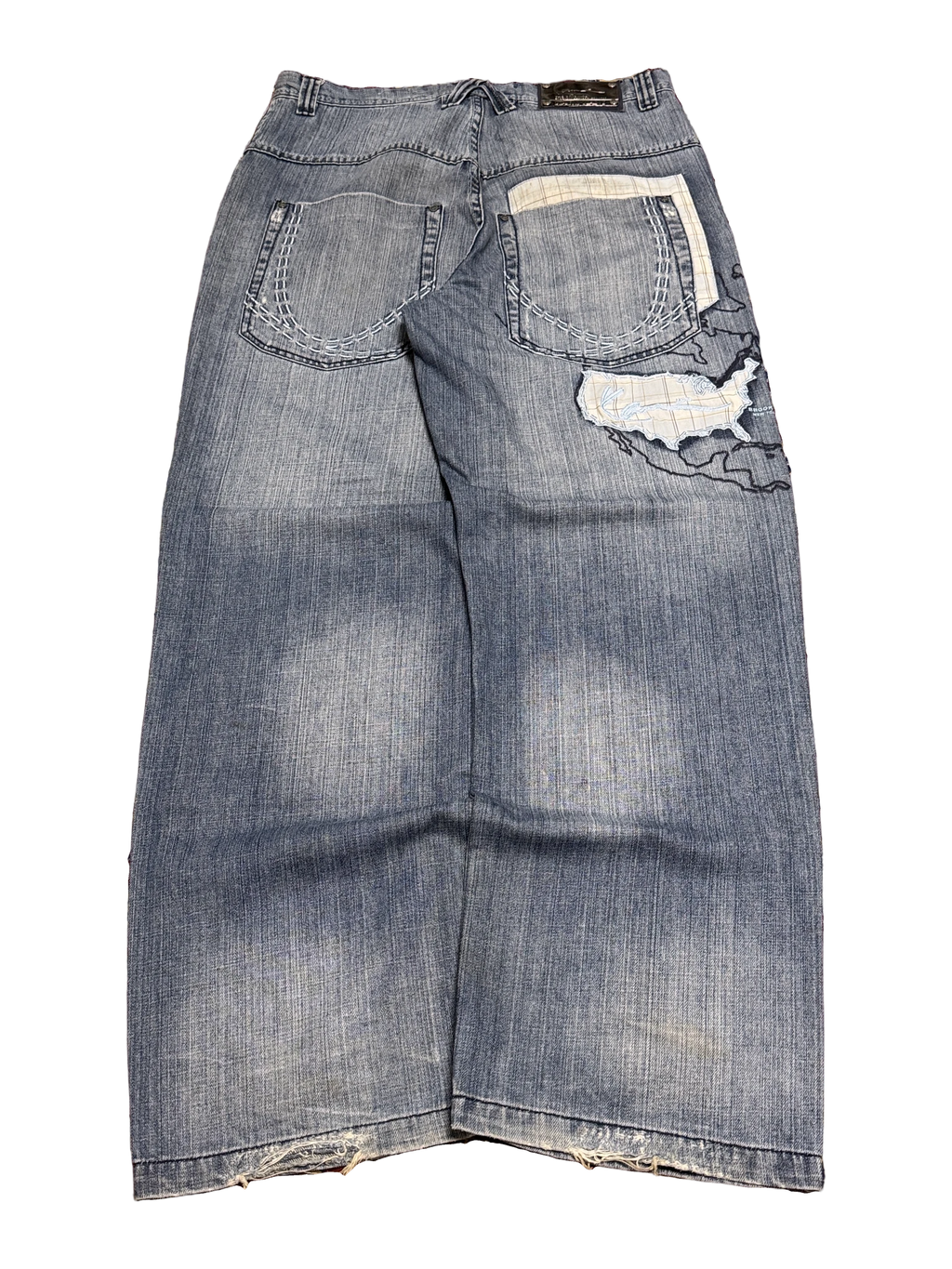 [V1071] Vintage y2k Karl Kani blaue baggy jeans