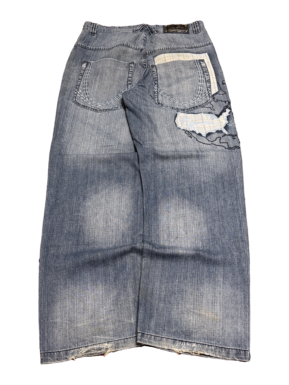 [V1071] Vintage y2k Karl Kani blaue baggy jeans