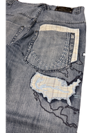 [V1071] Vintage y2k Karl Kani blaue baggy jeans