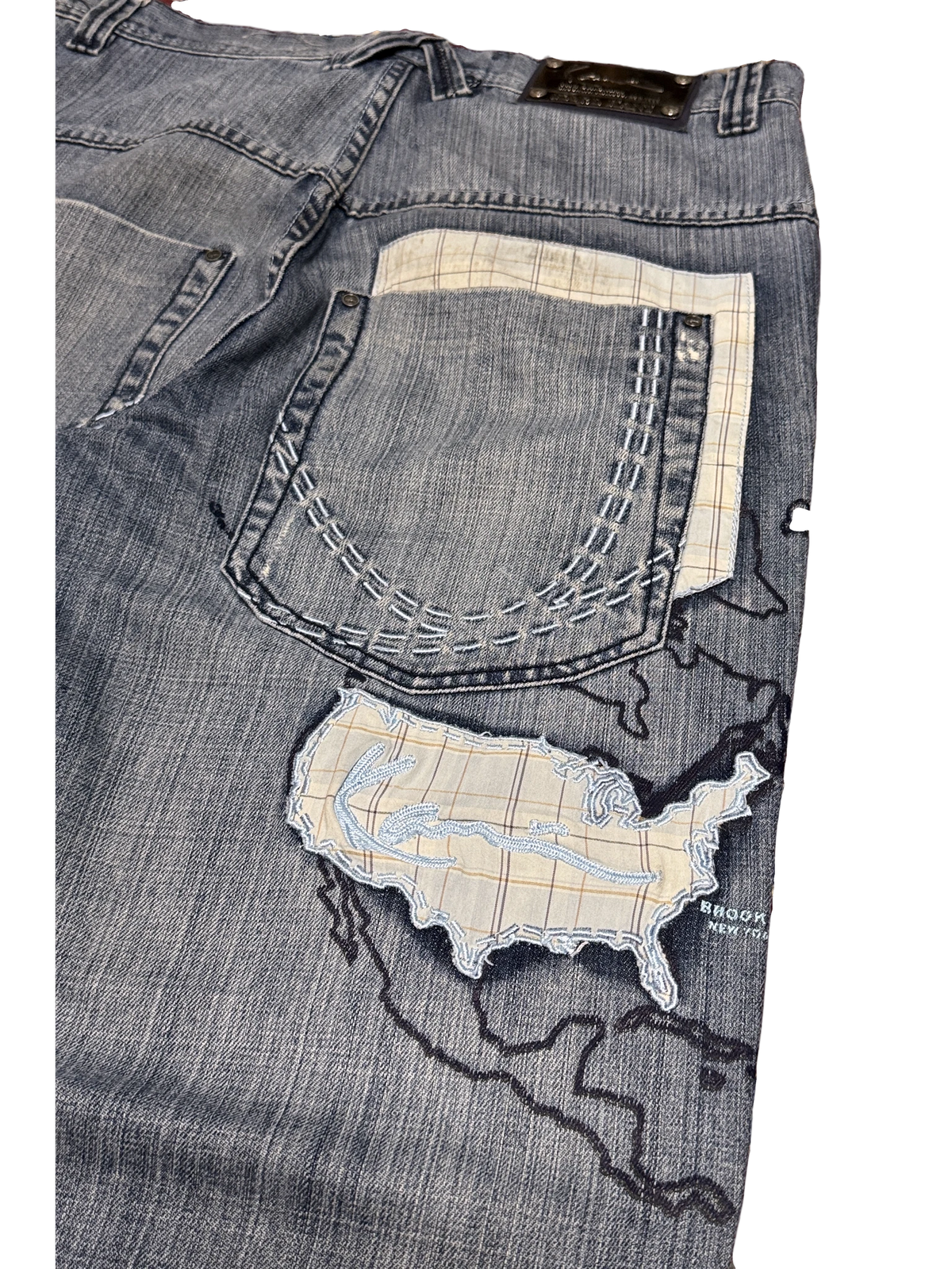 [V1071] Vintage y2k Karl Kani blaue baggy jeans