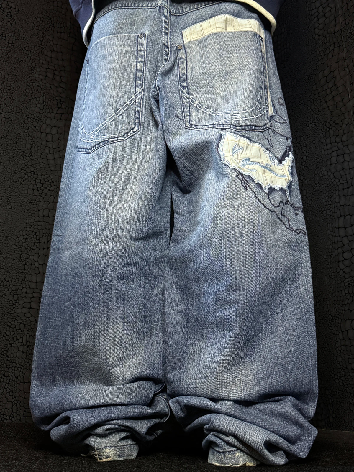 [V1071] Vintage y2k Karl Kani blaue baggy jeans