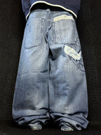 [V1071] Vintage y2k Karl Kani blaue baggy jeans