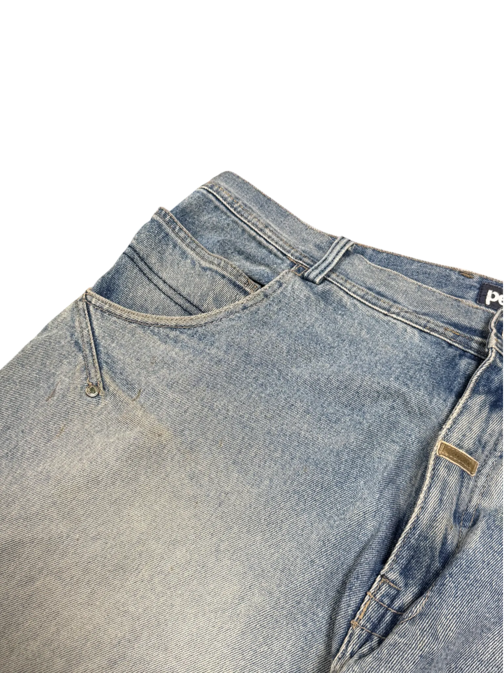 [V1074] Vintage y2k Pelle Pelle blaue baggy jeans