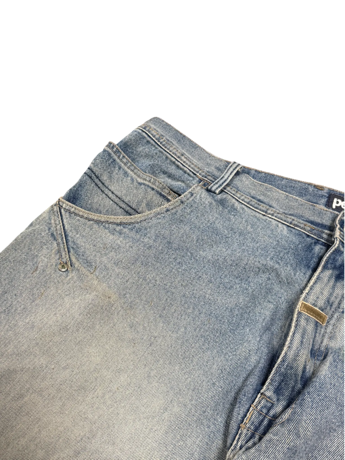 [V1074] Vintage y2k Pelle Pelle blaue baggy jeans