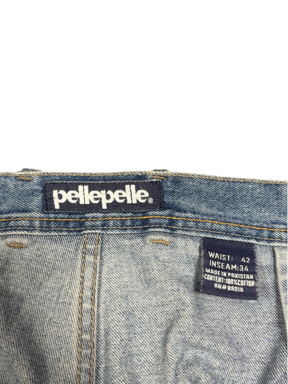 [V1074] Vintage y2k Pelle Pelle blaue baggy jeans