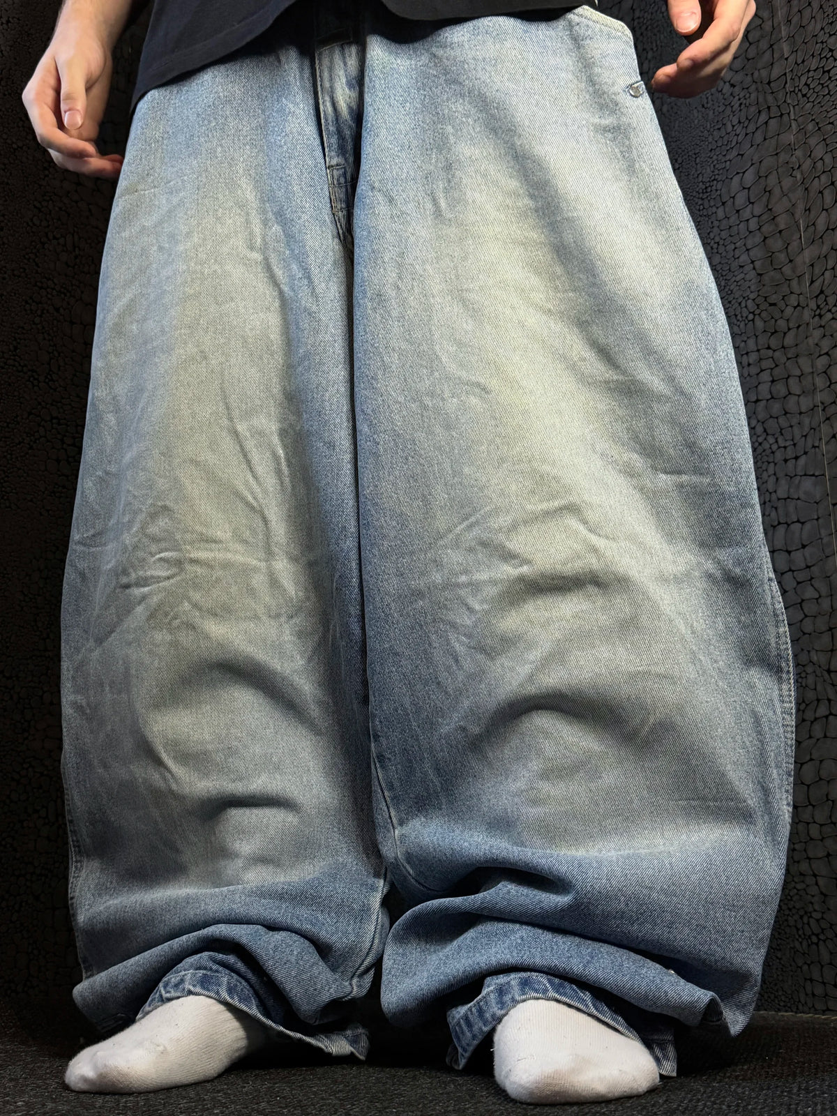 [V1074] Vintage y2k Pelle Pelle blaue baggy jeans