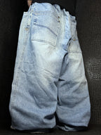 [V1074] Vintage y2k Pelle Pelle blaue baggy jeans