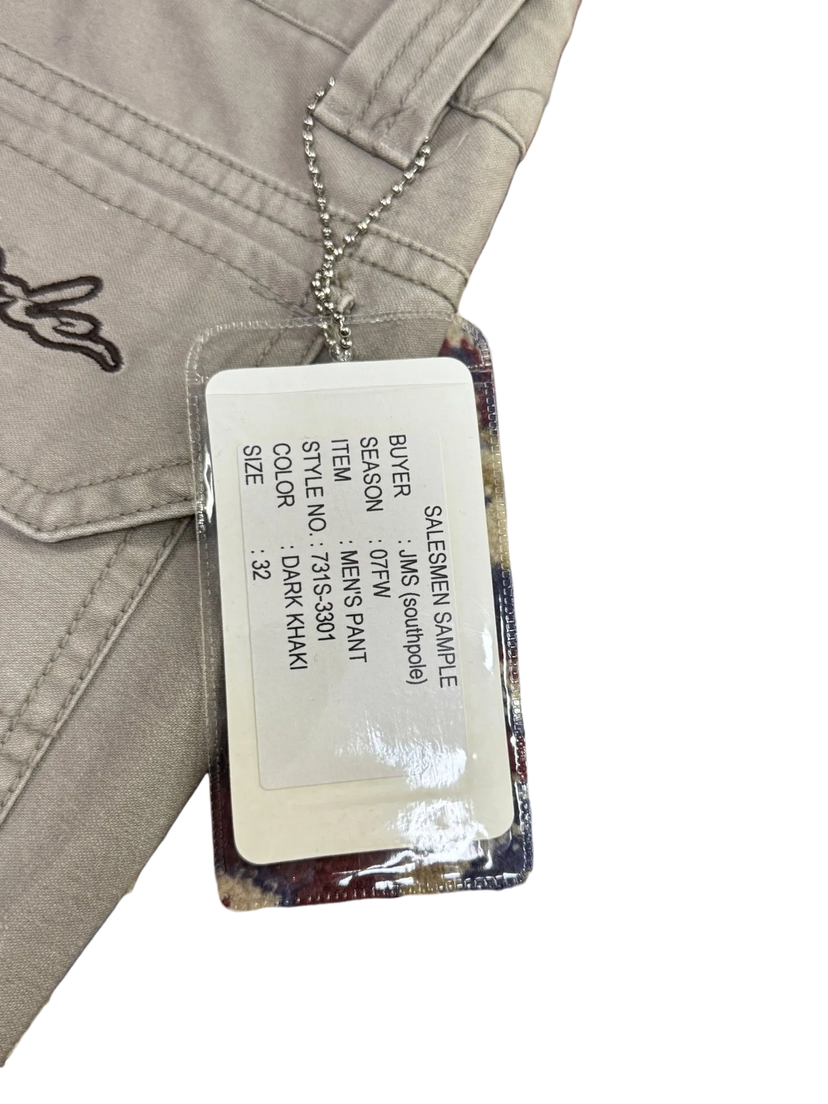 [V1077de] Vintage y2k Southpole beige baggy jeans (NWT | Sample)