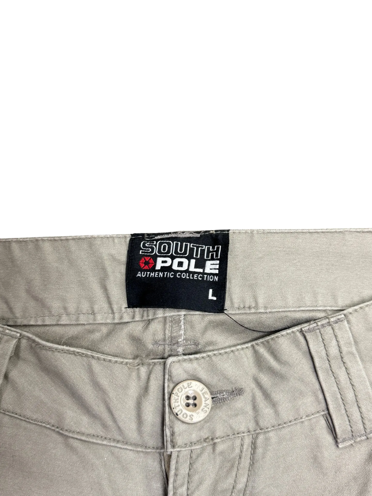 [V1077de] Vintage y2k Southpole beige baggy jeans (NWT | Sample)