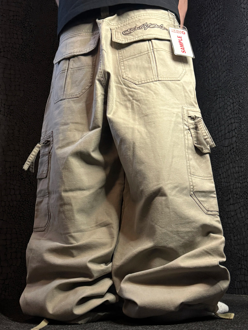 [V1077de] Vintage y2k Southpole beige baggy jeans (NWT | Sample)