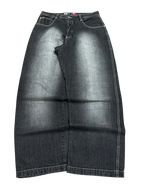 [V1078de] Vintage y2k Southpole schwarze baggy jeans (Red Tab)