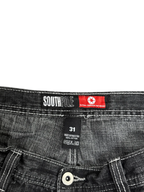 [V1078de] Vintage y2k Southpole schwarze baggy jeans (Red Tab)