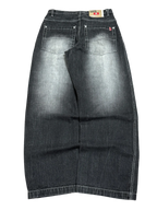 [V1078de] Vintage y2k Southpole schwarze baggy jeans (Red Tab)