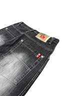 [V1078de] Vintage y2k Southpole schwarze baggy jeans (Red Tab)