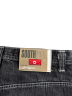 [V1078de] Vintage y2k Southpole schwarze baggy jeans (Red Tab)