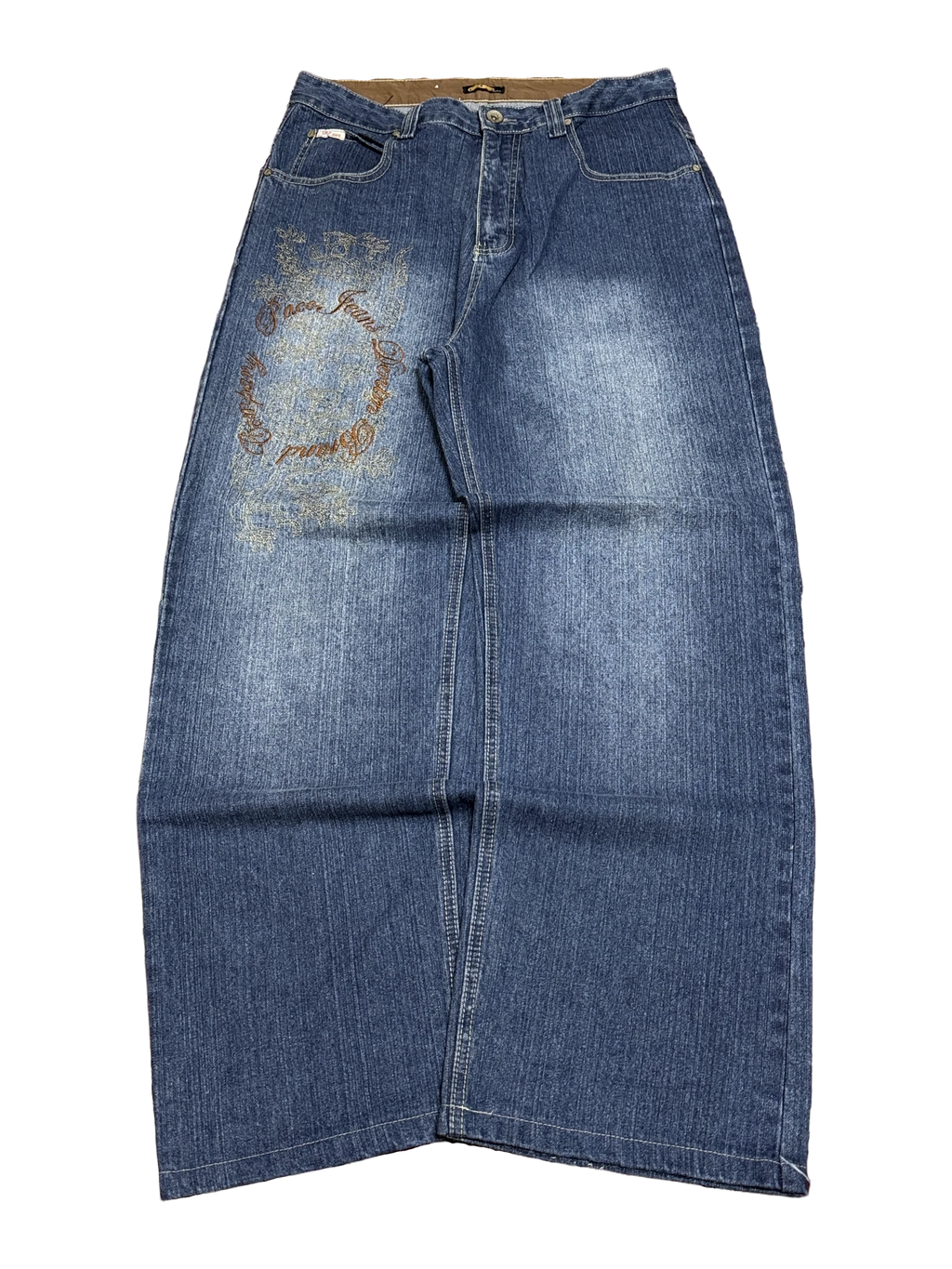 [V1079] Vintage y2k 3R streetwear blaue baggy jeans