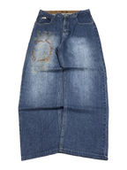 [V1079] Vintage y2k 3R streetwear blaue baggy jeans