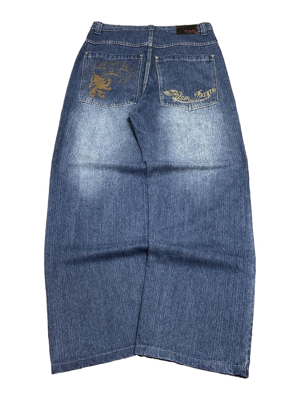 [V1079] Vintage y2k 3R streetwear blaue baggy jeans