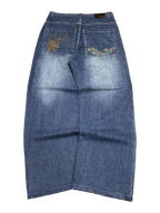 [V1079] Vintage y2k 3R streetwear blaue baggy jeans