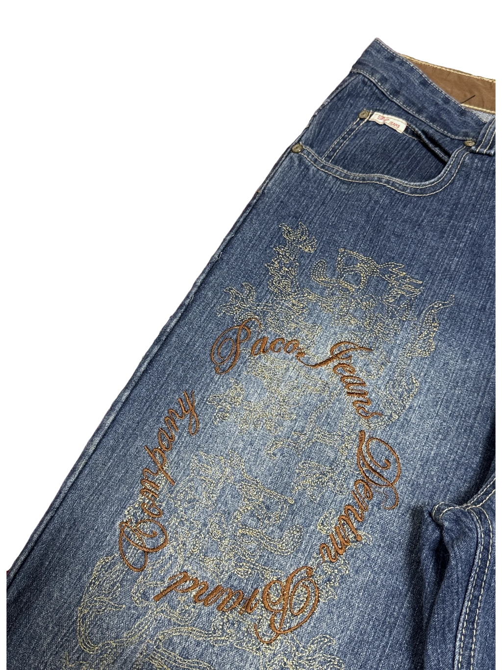 [V1079] Vintage y2k 3R streetwear blaue baggy jeans