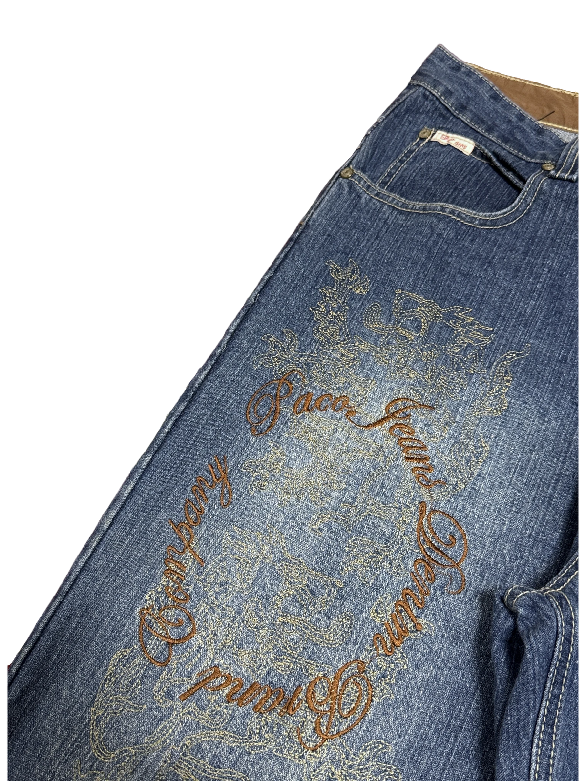 [V1079] Vintage y2k 3R streetwear blaue baggy jeans