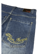[V1079] Vintage y2k 3R streetwear blaue baggy jeans