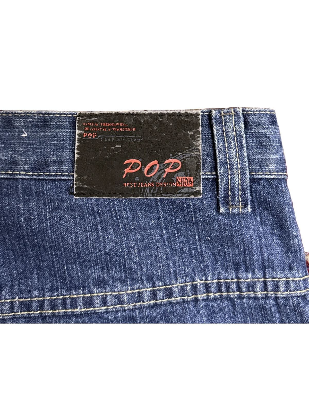 [V1079] Vintage y2k 3R streetwear blaue baggy jeans