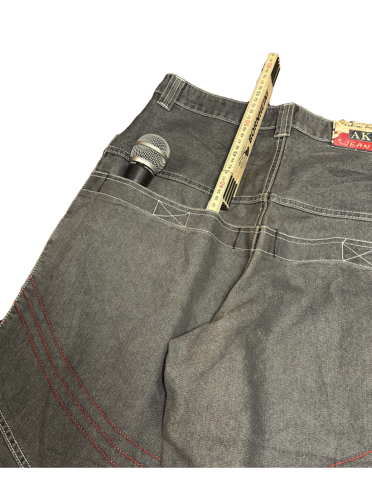 [V1080] Vintage y2k AK Jeans graue baggy jeans