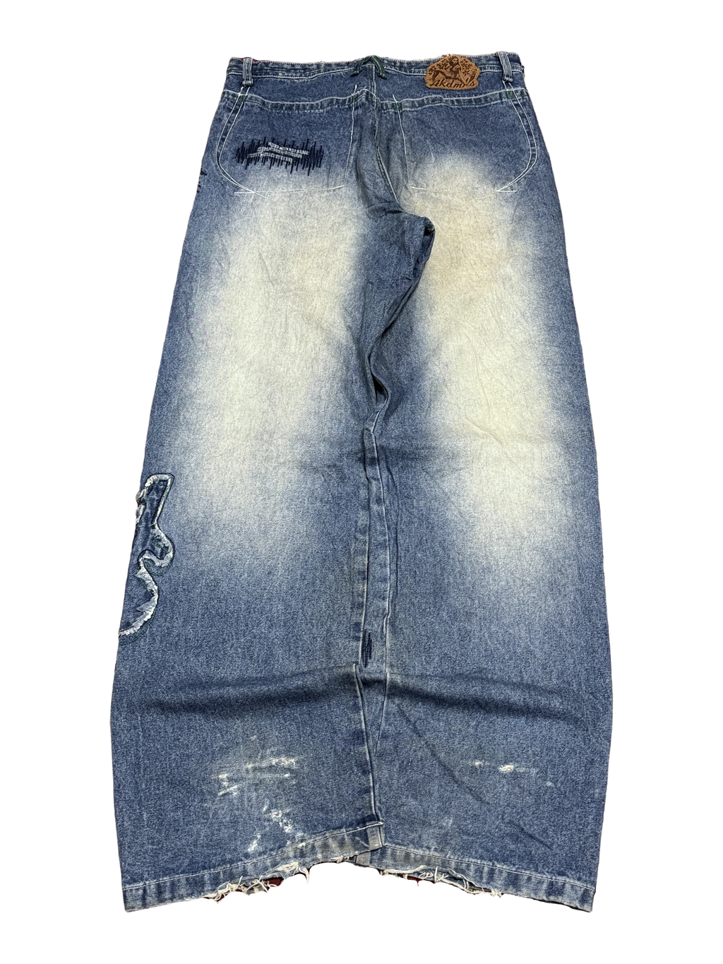 [V1081] Vintage y2k Akademiks blaue baggy jeans