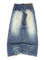 [V1081] Vintage y2k Akademiks blaue baggy jeans