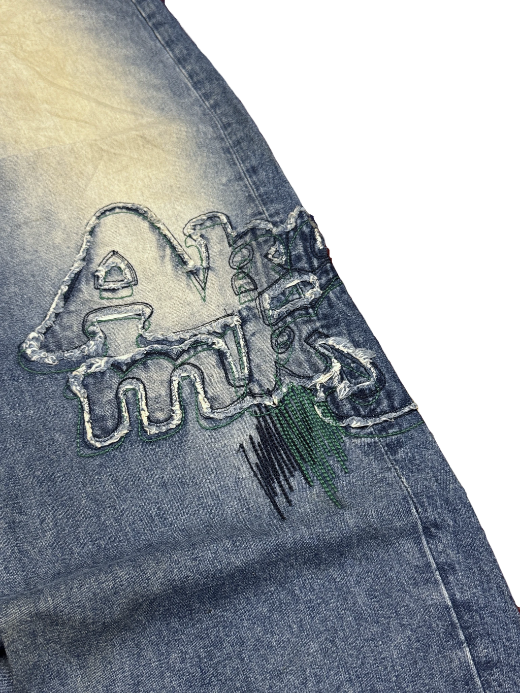 [V1081] Vintage y2k Akademiks blaue baggy jeans