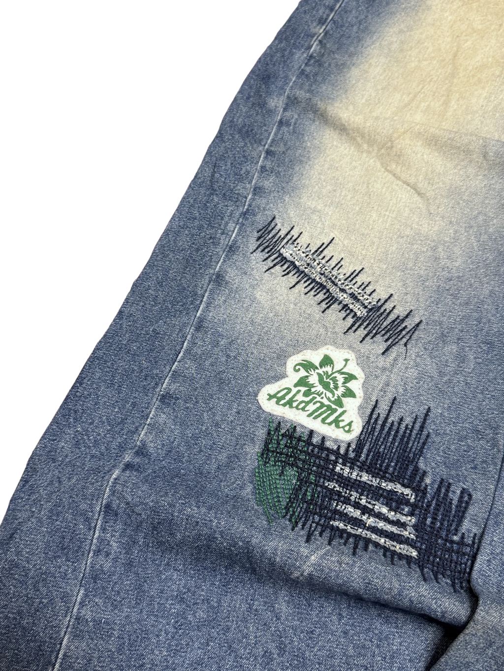 [V1081] Vintage y2k Akademiks blaue baggy jeans