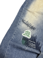 [V1081] Vintage y2k Akademiks blaue baggy jeans
