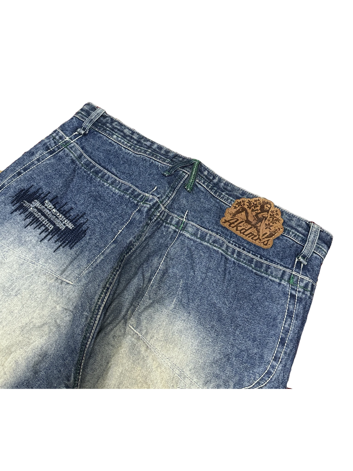 [V1081] Vintage y2k Akademiks blaue baggy jeans