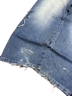 [V1081] Vintage y2k Akademiks blaue baggy jeans