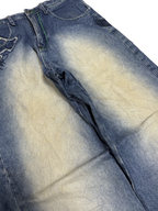 [V1081] Vintage y2k Akademiks blaue baggy jeans