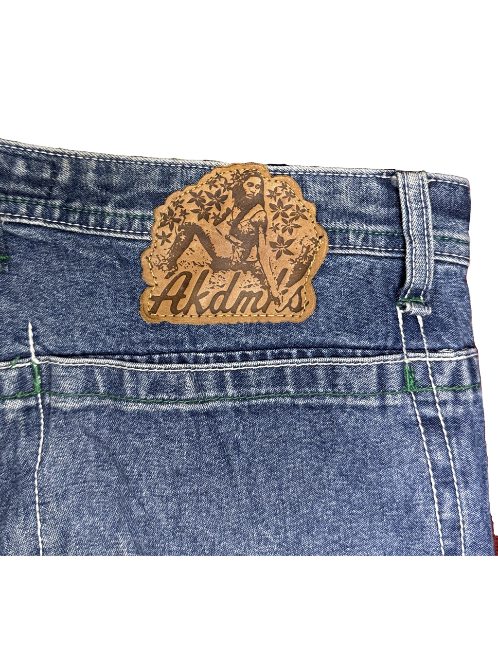 [V1081] Vintage y2k Akademiks blaue baggy jeans